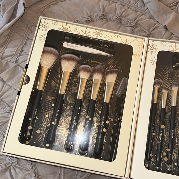Ulta new in box beauty holiday cosmetic brush kit Polish’d sparkle and shine - Picture 1 of 8